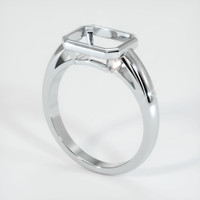 14K White Gold Men's Ring Setting Video