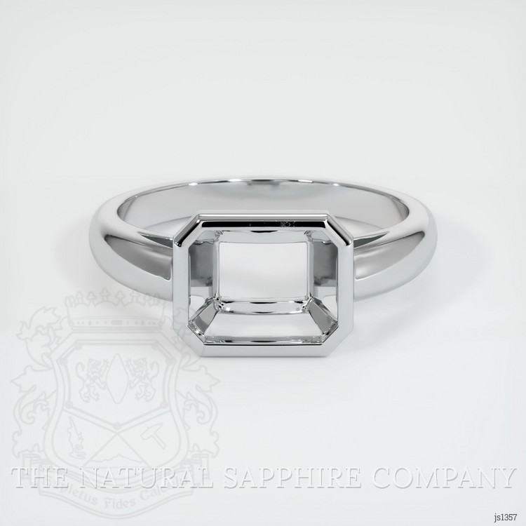 14K White Gold Men's Ring Setting