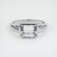 18K White Gold Men's Ring Setting Image