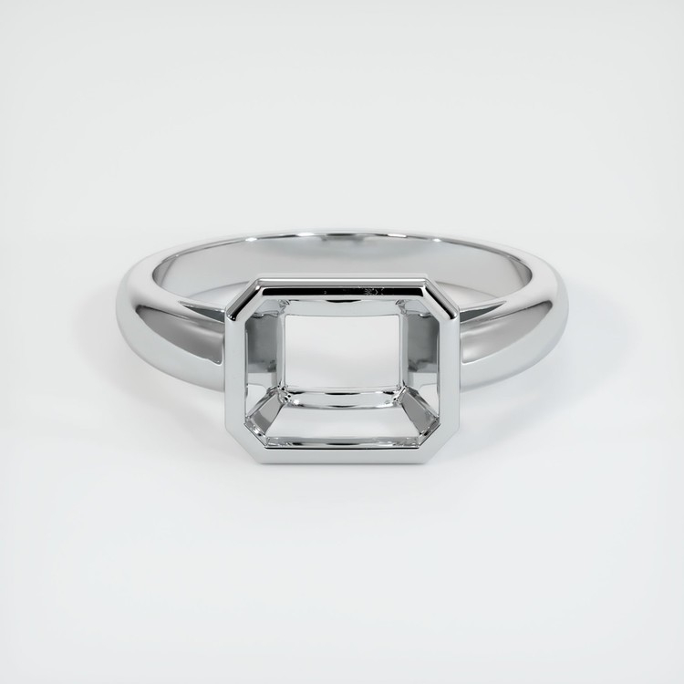 18K White Gold Men's Ring Setting