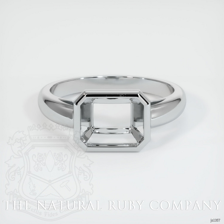18K White Gold Men's Ring Setting