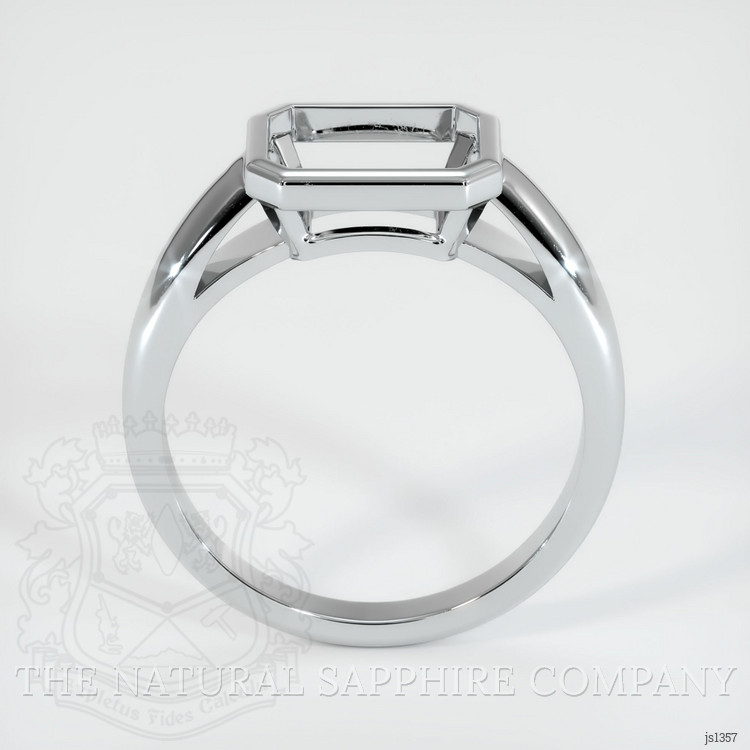 18K White Gold Men's Ring Setting