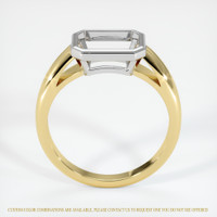 18K White & Yellow Men's Ring Setting Image