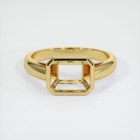 18K Yellow Gold Men's Ring Setting Image