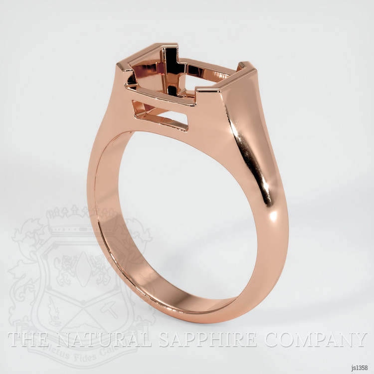 14K Rose Gold Men's Ring Setting