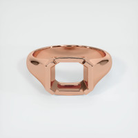 14K Rose Gold Men's Ring Setting Image