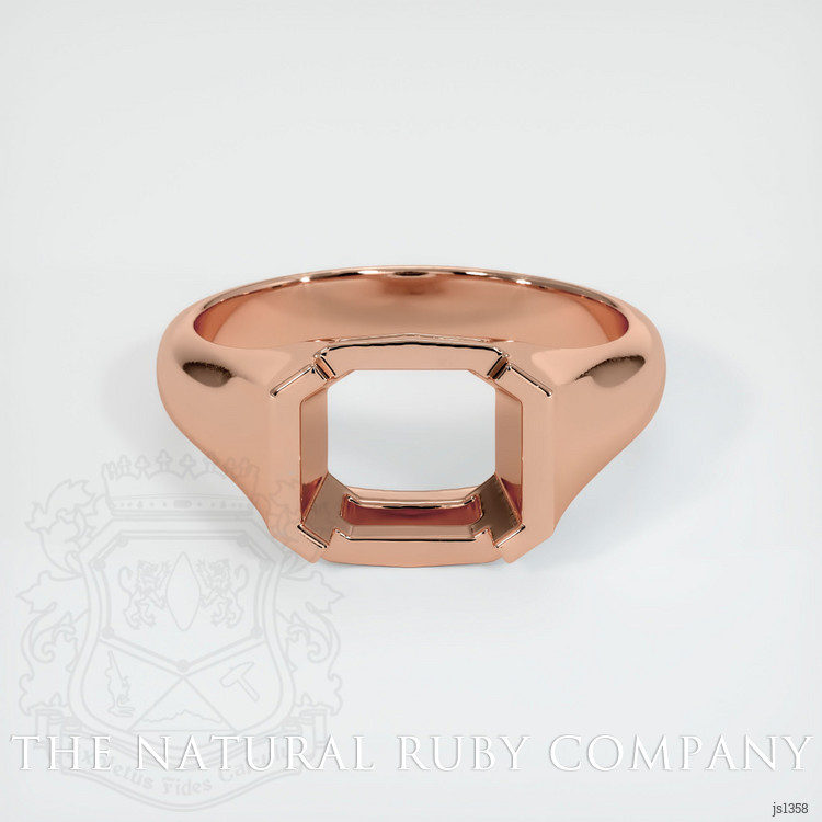 14K Rose Gold Men's Ring Setting