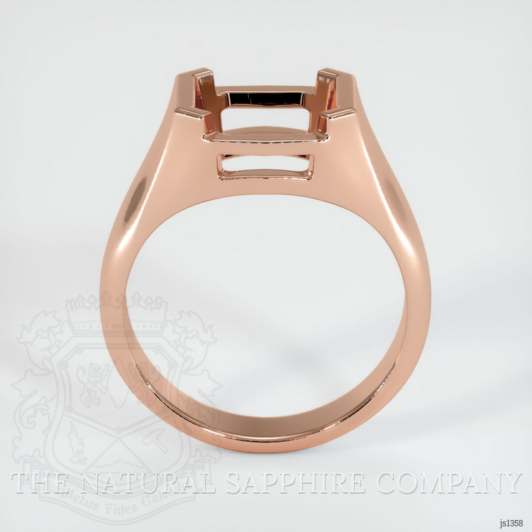 14K Rose Gold Men's Ring Setting