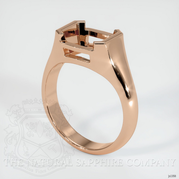 18K Rose Gold Men's Ring Setting