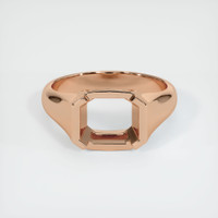 18K Rose Gold Men's Ring Setting Image