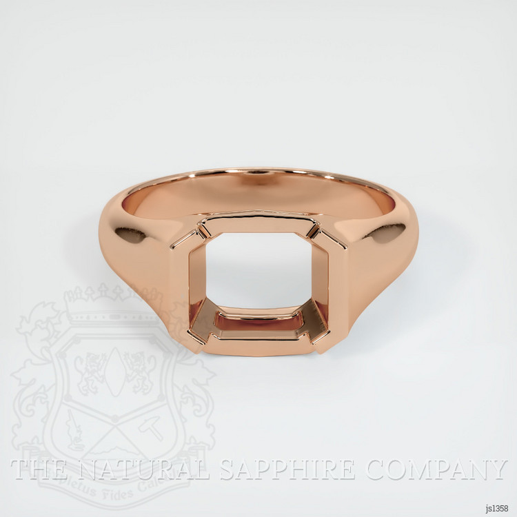 18K Rose Gold Men's Ring Setting