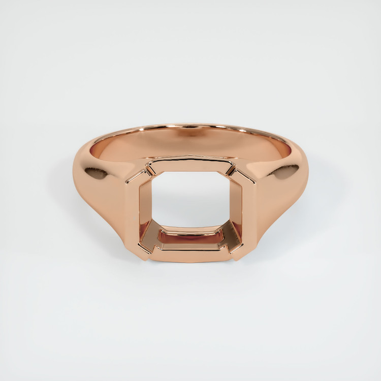 18K Rose Gold Men's Ring Setting