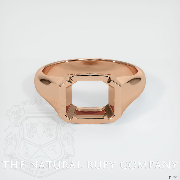 18K Rose Gold Men's Ring Setting