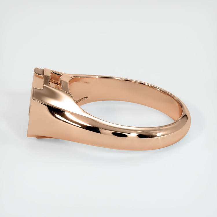 18K Rose Gold Men's Ring Setting