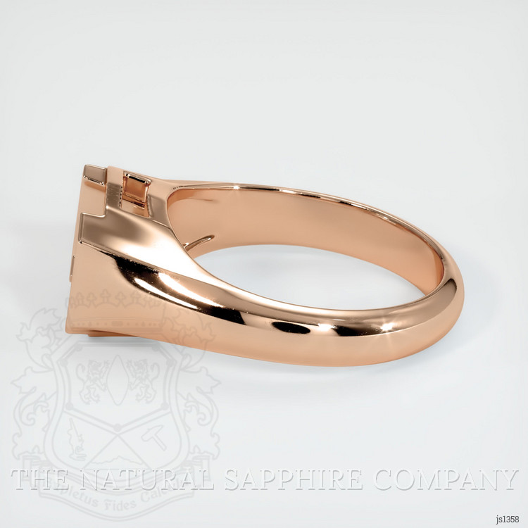 18K Rose Gold Men's Ring Setting