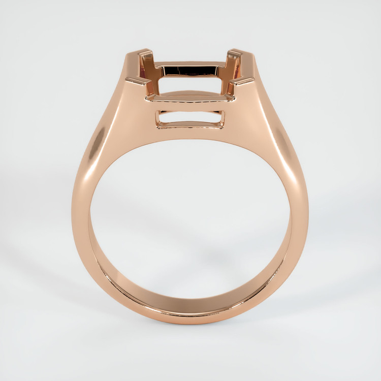 18K Rose Gold Men's Ring Setting