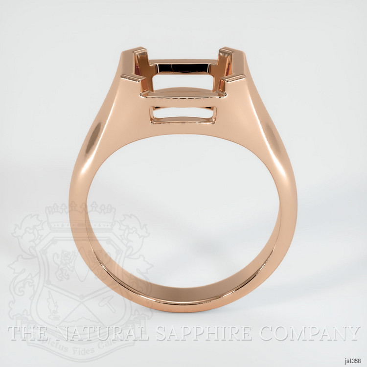 18K Rose Gold Men's Ring Setting