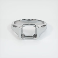 10K White Gold Men's Ring Setting Image