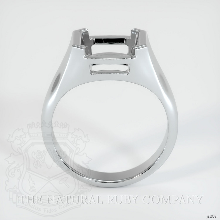 10K White Gold Men's Ring Setting