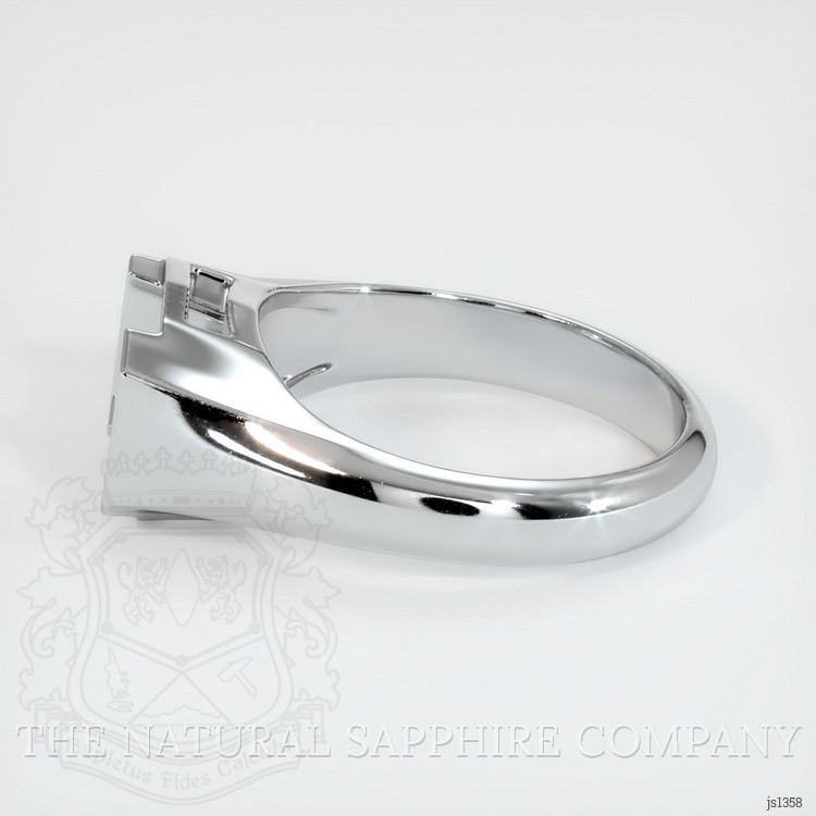 14K White Gold Men's Ring Setting