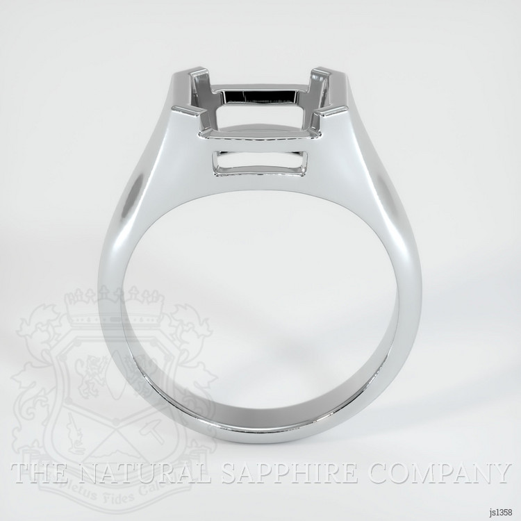 14K White Gold Men's Ring Setting