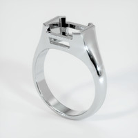 18K White Gold Men's Ring Setting Video