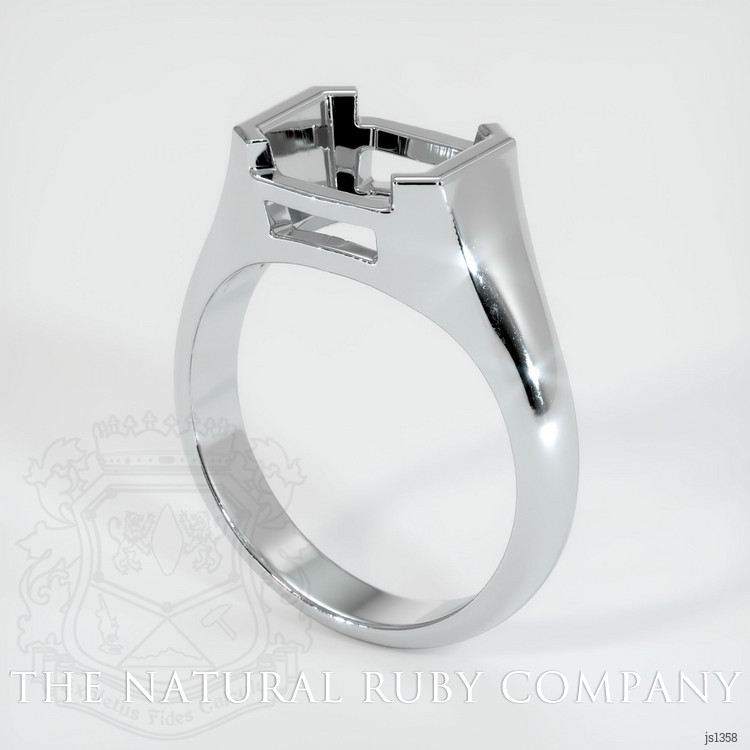 18K White Gold Men's Ring Setting