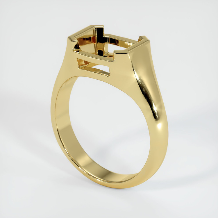 18K Yellow Gold Men's Ring Setting