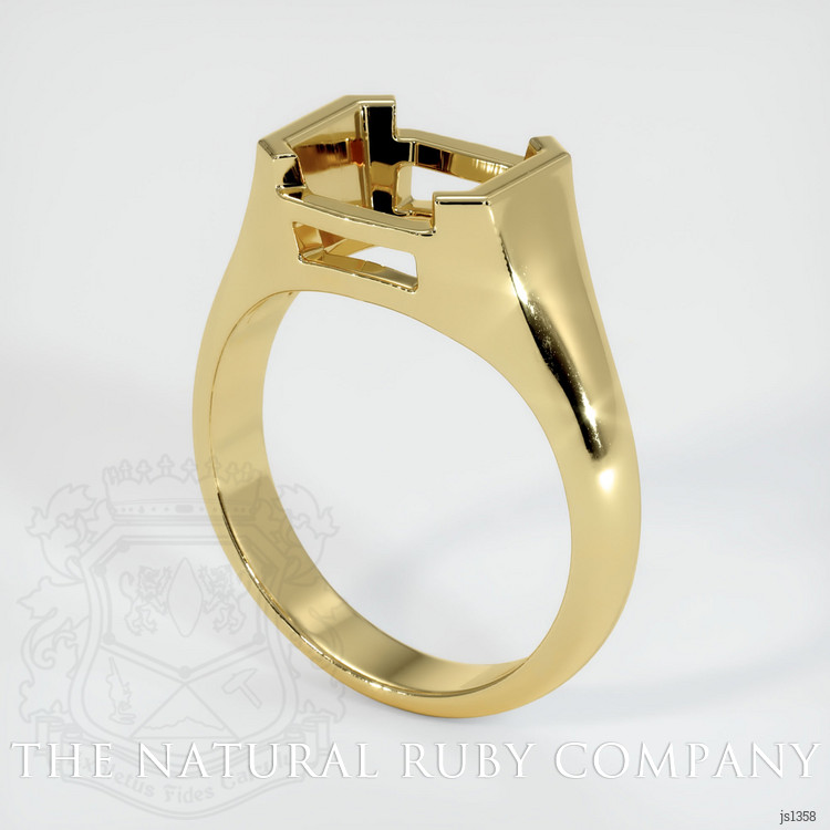 18K Yellow Gold Men's Ring Setting