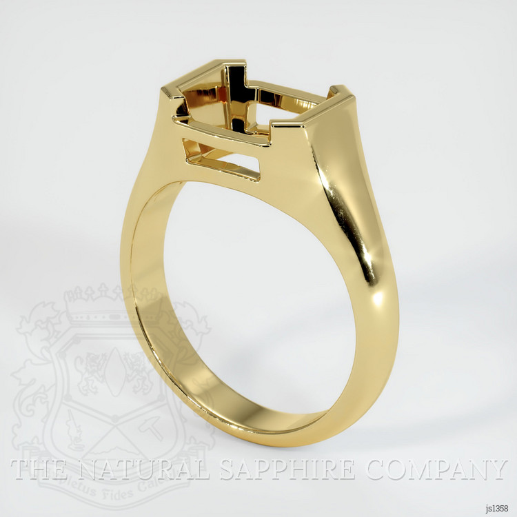 18K Yellow Gold Men's Ring Setting