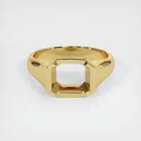 18K Yellow Gold Men's Ring Setting Image