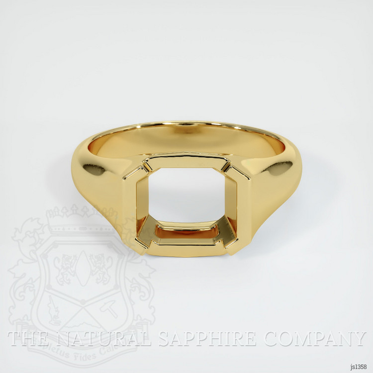18K Yellow Gold Men's Ring Setting