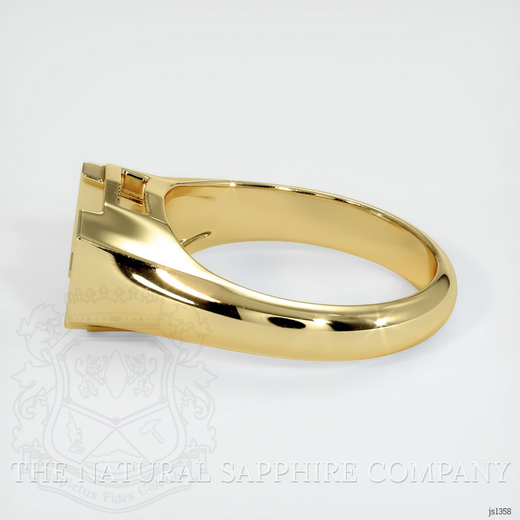 18K Yellow Gold Men's Ring Setting