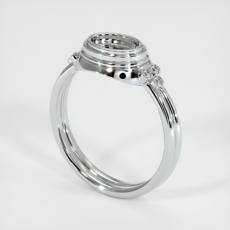 Platinum 950 Antique Style Ring Setting
