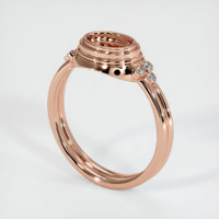 14K Rose Gold Antique Style Ring Setting Video
