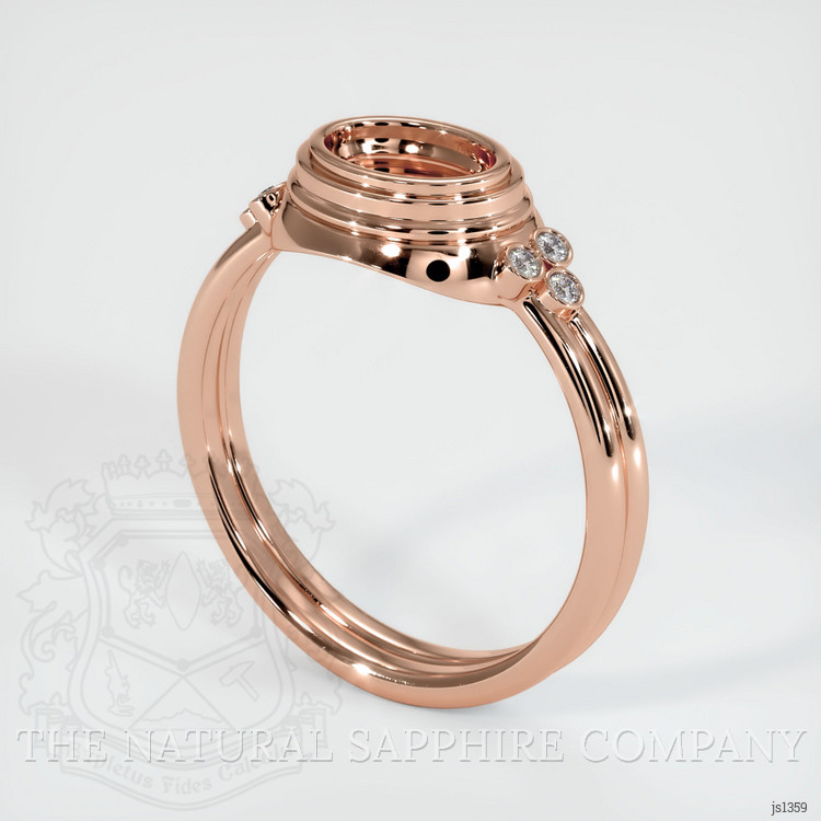 14K Rose Gold Antique Style Ring Setting