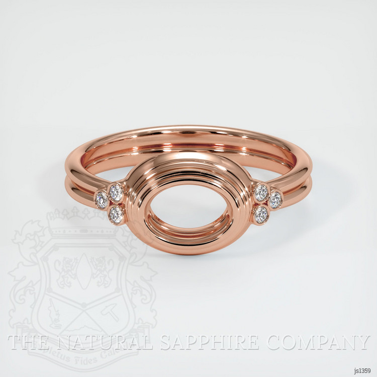14K Rose Gold Antique Style Ring Setting