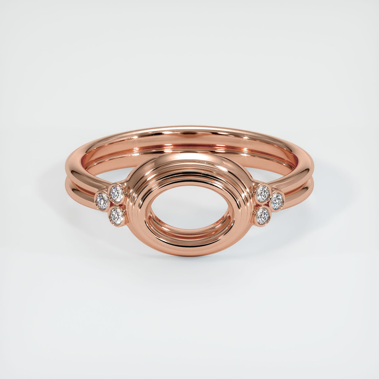 14K Rose Gold Antique Style Ring Setting