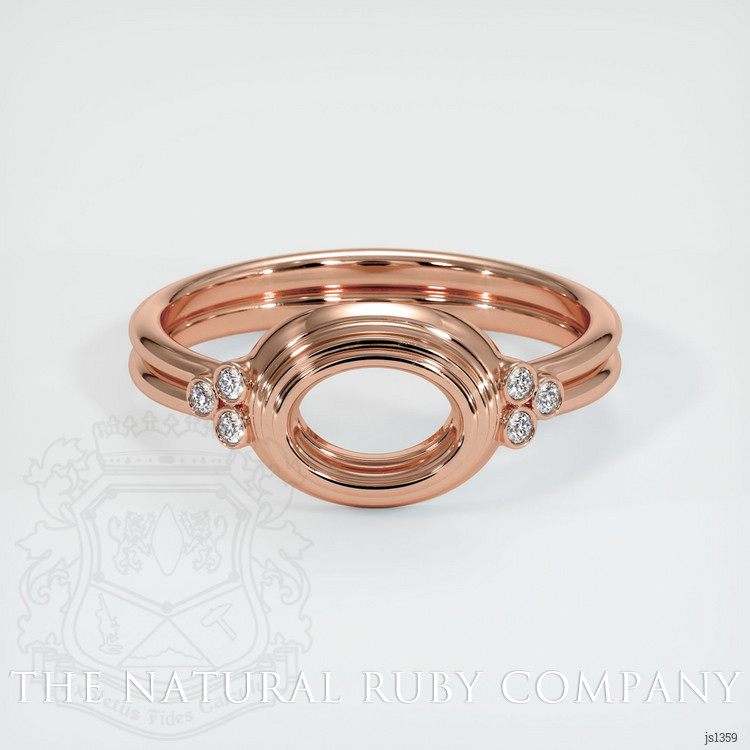 14K Rose Gold Antique Style Ring Setting