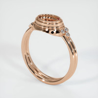 18K Rose Gold Antique Style Ring Setting Video