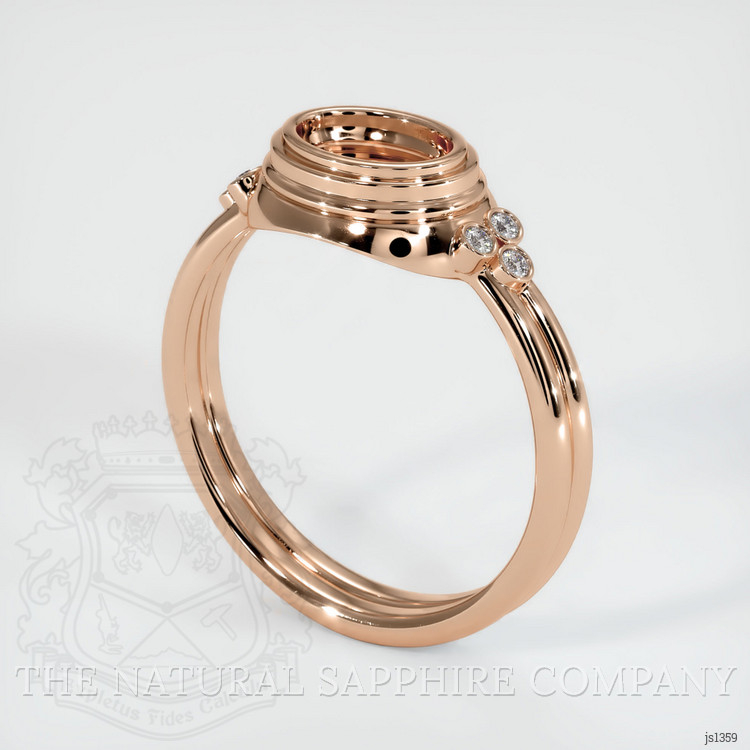 18K Rose Gold Antique Style Ring Setting