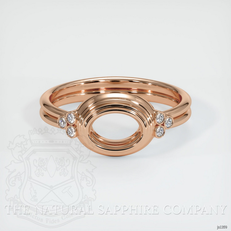 18K Rose Gold Antique Style Ring Setting