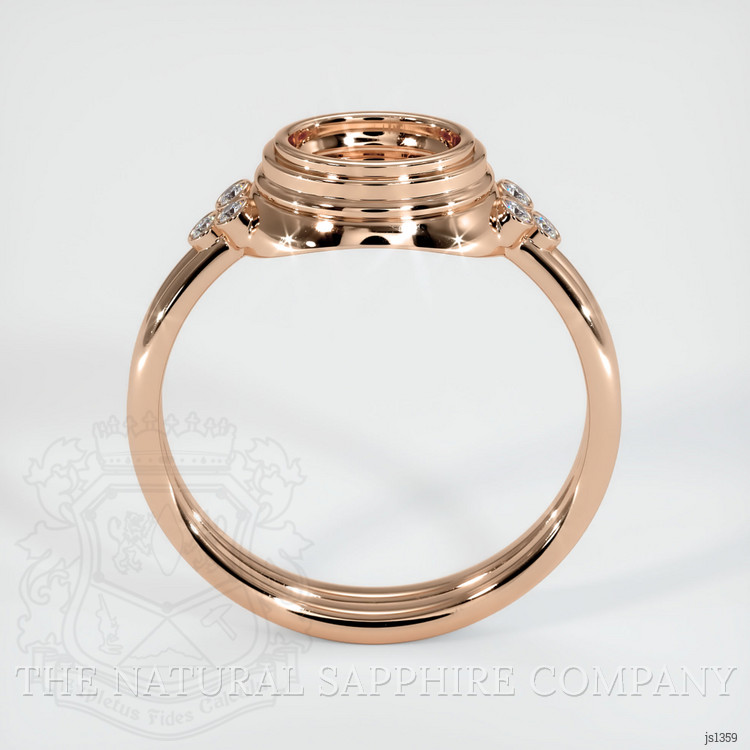 18K Rose Gold Antique Style Ring Setting