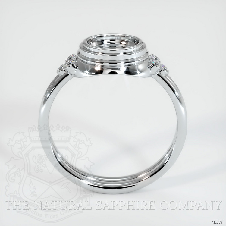 10K White Gold Antique Style Ring Setting