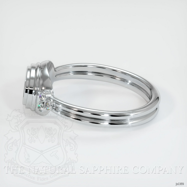 14K White Gold Antique Style Ring Setting