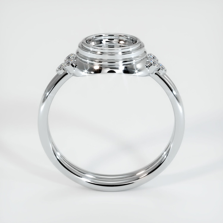 14K White Gold Antique Style Ring Setting