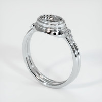 18K White Gold Antique Style Ring Setting Video