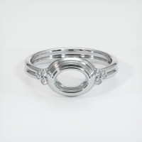 18K White Gold Antique Style Ring Setting Image