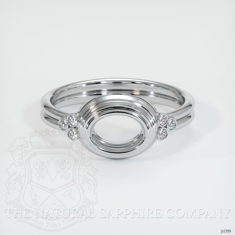 18K White Gold Antique Style Ring Setting