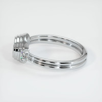 18K White Gold Antique Style Ring Setting Image